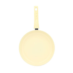 POELE COLORAMA 28CM EN ALUMINIUM RECYCLÉ CRÈME INDUCTION