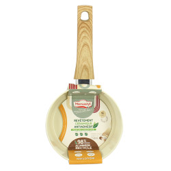 CASSEROLE COLORAMA 16CM EN ALUMINIUM RECYCLÉ CRÈME INDUCTION
