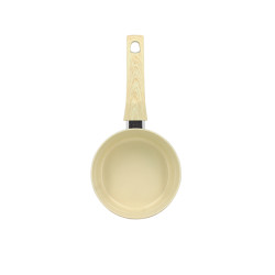 CASSEROLE COLORAMA 16CM EN ALUMINIUM RECYCLÉ CRÈME INDUCTION