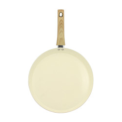 GALÉTIÈRE COLORAMA 32CM ALUMINIUM RECYCLÉ CRÈME INDUCTION