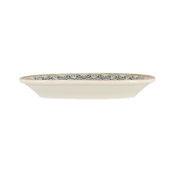 ASSIETTE OVALE BYZANCE 19X10.5CM EN PORCELAINE