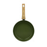 POELE 24CM EN ALUMINIUM RECYCLÉ COULEUR OLIVE  INDUCTION COLORMA