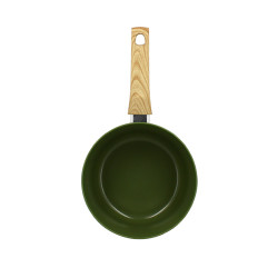 CASSEROLE DE 20CM EN ALUMINIUM RECYCLÉ OLIVE INDUCTION COLORAMA