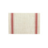 SET DE TABLE TISSÉ 45X30CM EN PVC ROUGE ET BEIGE