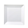 ASSIETTE PLATE CARRÉE 25CM EN PORCELAINE BLANC