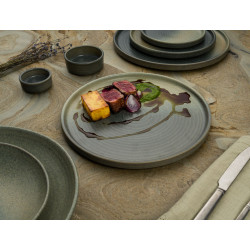 ASSIETTE PLATE HORNFELS RIPPLE 26CM GRES VITRIFIE