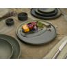ASSIETTE PLATE HORNFELS RIPPLE 26CM GRES VITRIFIE