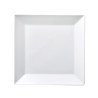 ASSIETTE DESSERT CARRÉE 19CM PORCELAINE BLANC