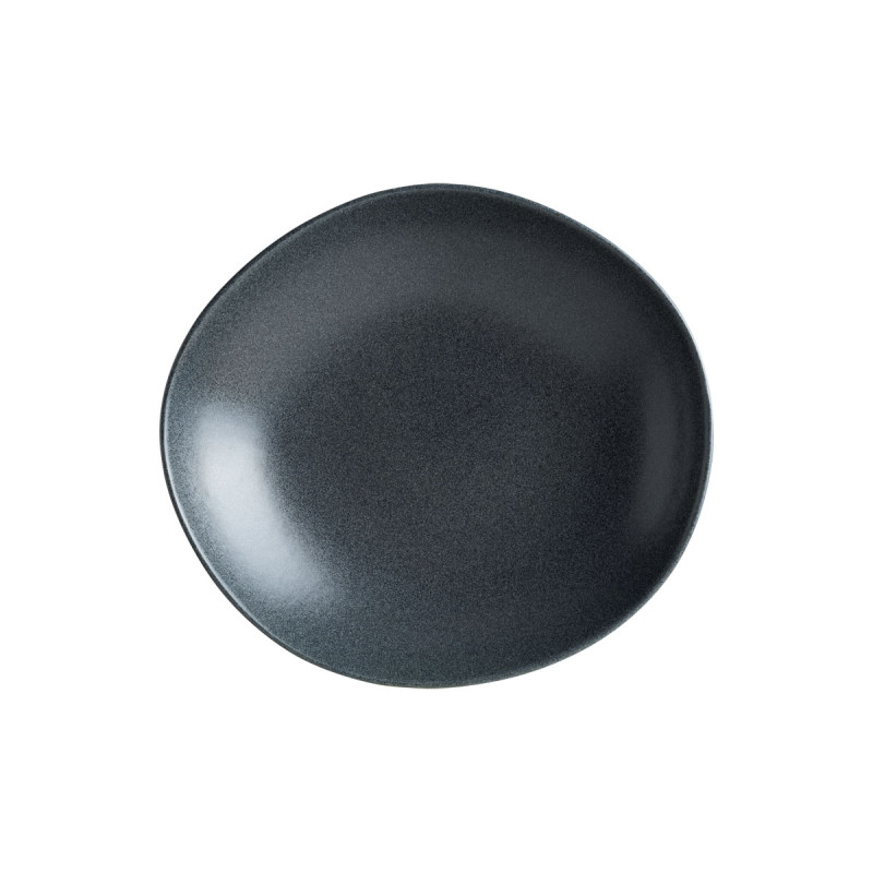 ASSIETTE CREUSE GRAPHITE VAGO 23CM EN PORCELAINE