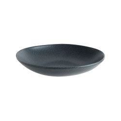 ASSIETTE CREUSE GRAPHITE VAGO 23CM EN PORCELAINE