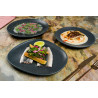 ASSIETTE PLATE VAGO GRAPHITE 29CM EN PORCELAINE