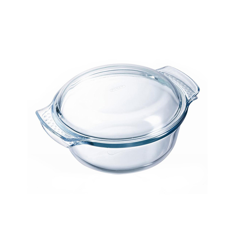 COCOTTE RONDE CLASSIC 3.7L 32X26CM EN VERRE