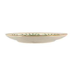 ASSIETTE PLATE HÉRACLÉE 27CM EN GRÈS DÉCOR VERT