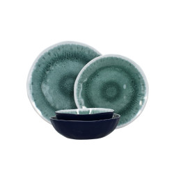 ASSIETTE PLATE KUWAE 27.5CM EN MÉLAMINE BLEU