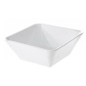 SALADIER 21CM CARRE PORCELAINE BLANCHE