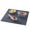 ASSIETTE CARRÉE ARDOISE NATURELLE 30X30CM