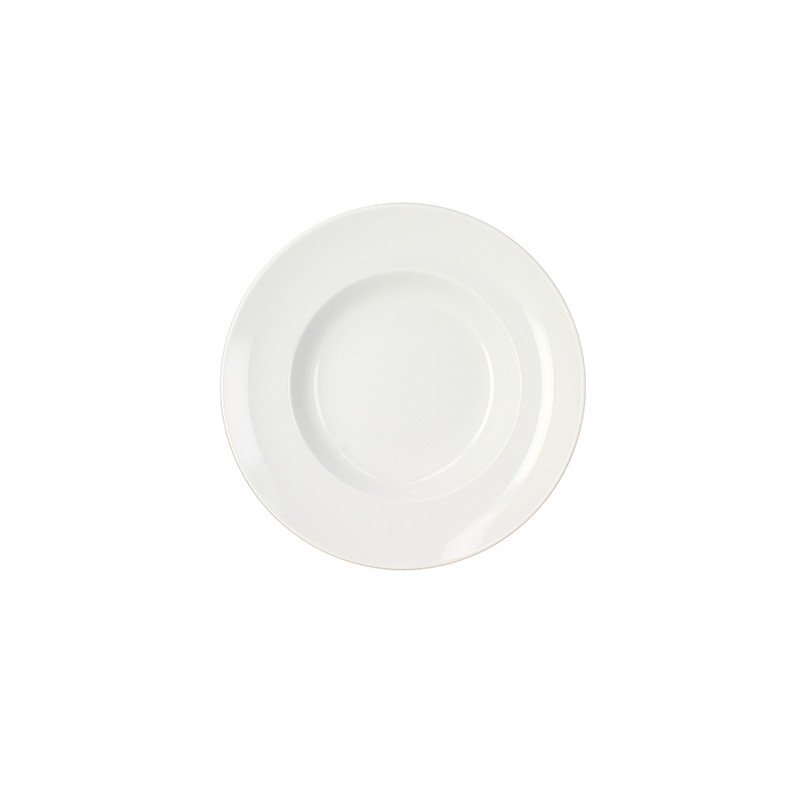ASSIETTE À PÂTES 26CM 80CL EN PORCELAINE BLANCHE