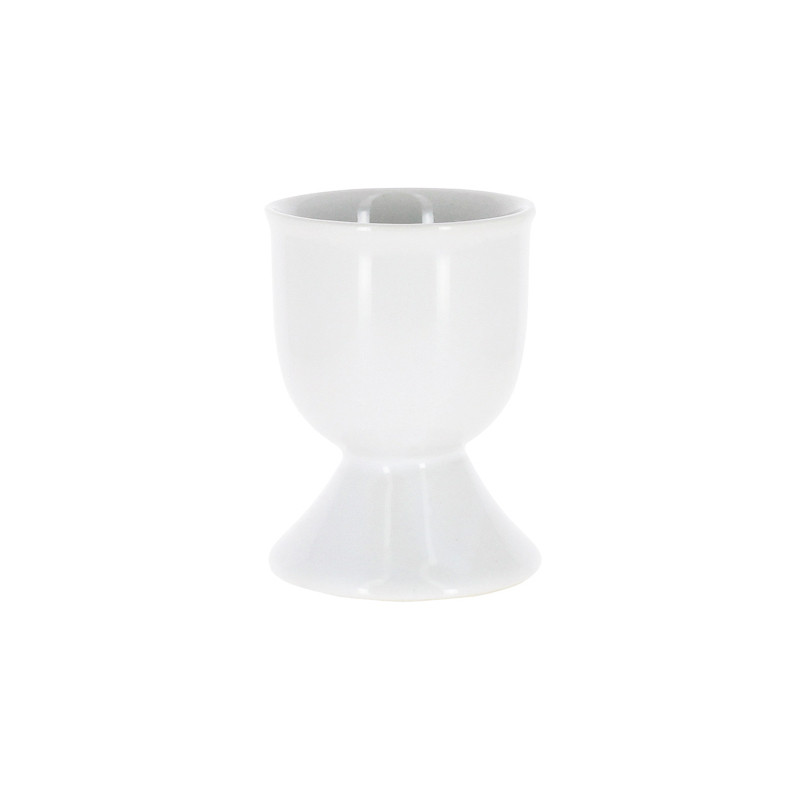 COQUETIER SUR PIED EN GRÈS BLANC 4.7CM