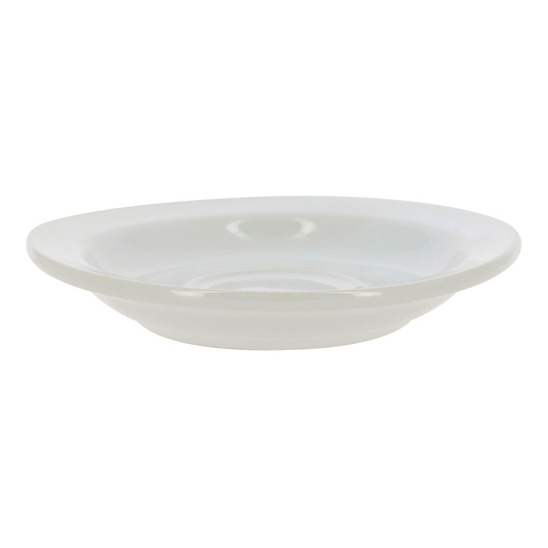 SOUCOUPE EMPILABLE 12CM EN GRÈS BLANC