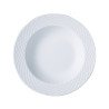 ASSIETTE CREUSE 23CM PORCELAINE POLO BLANC