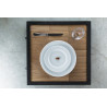ASSIETTE PLATE POLO 16CM EN PORCELAINE BLANC