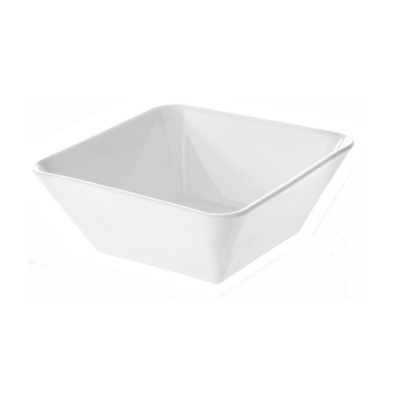 COUPELLE CARRÉE 14CM EN GRÈS BLANC