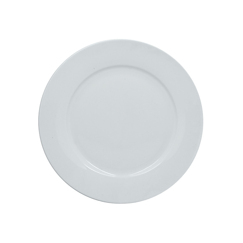 ASSIETTE PLATE 26.5CM EN PORCELAINE BLANCHE