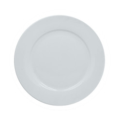 ASSIETTE À DESSERT 19CM EN PORCELAINE BLANCHE