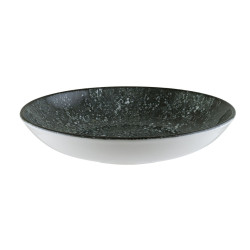 ASSIETTE CREUSE BLOOM COSMOS NOIR 23CM EN PORCELAINE
