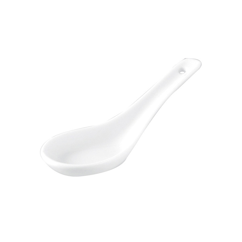 CUILLÈRE CHINOISE EN GRÈS BLANC